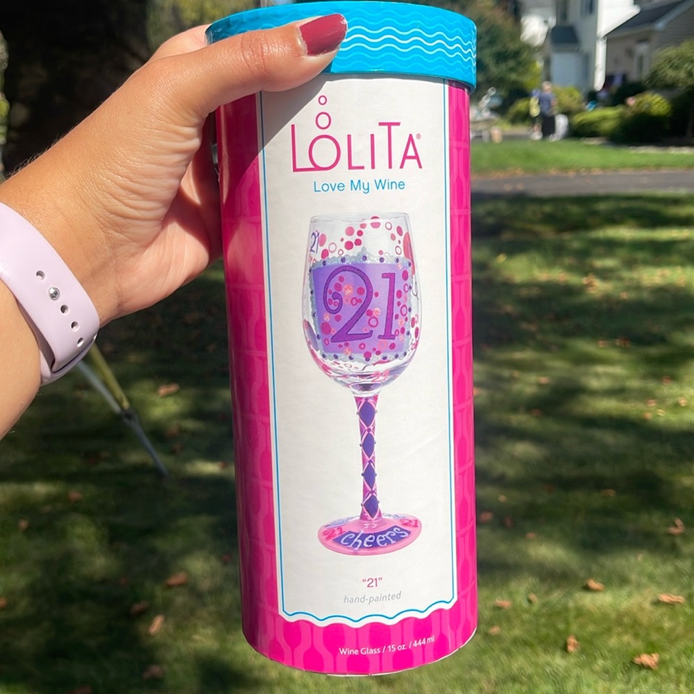 Lolita 21st bday Wine Glass